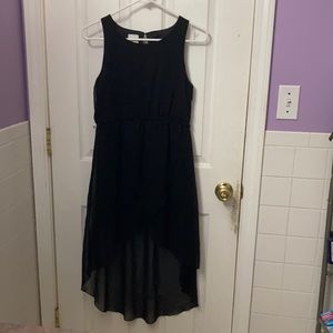Kids black flowy formal dress